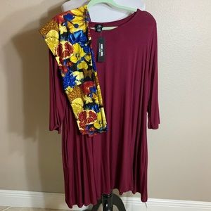 XXL 3/4 Swing Tunic & XL Leggings
